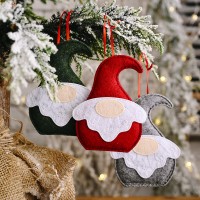 Wool Cute Gnome Doll Christmas Doll Pendant Creative Christmas Tree Decoration Santa Claus Pendant Colgante De Santa Claus