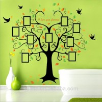 New Hot photo frame memory family tree wall decor 3d wallpaper for home decoration pvc removable family tree wall sticker decal