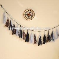 Wall Hanging Tassel Garland Party/ Wedding/ Bedroom Decoration DTG01 Blue