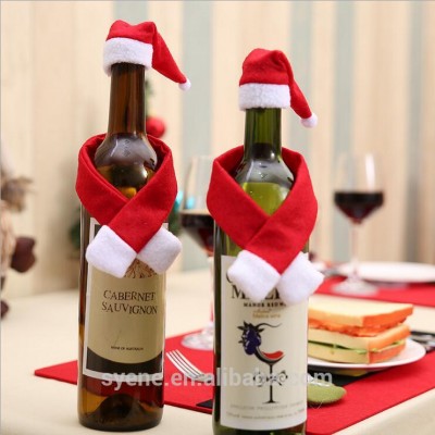 christmas ornaments decorations decorative wine bottle cover bottles for alcohol sale kitchen table christmas decoration