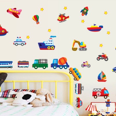 nursery wall decals wall designs for living room animated car sticker decals 3d pictures home decoration kids room wall decals