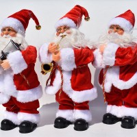 DIHAO Christmas Santa Claus Electric Dancing Toy Best New Year Gifts Electric Sounding Toy Santa Claus Doll Christmas Decoration